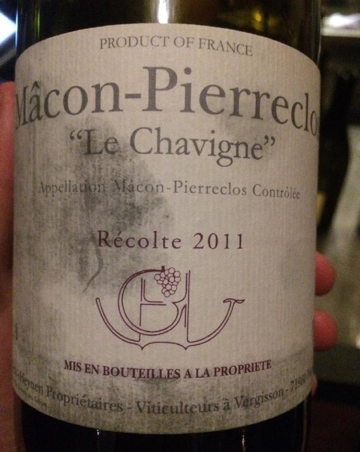 Macon Pierreclos Le Chavigne - Domaine Guffens Heynen - Maine et Jean-Marie Guffens-Heynen 