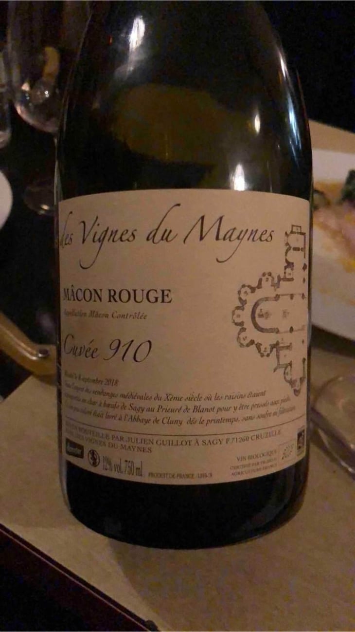 Mâcon Rouge - Clos des Vignes du Maynes - Julien Guillot 