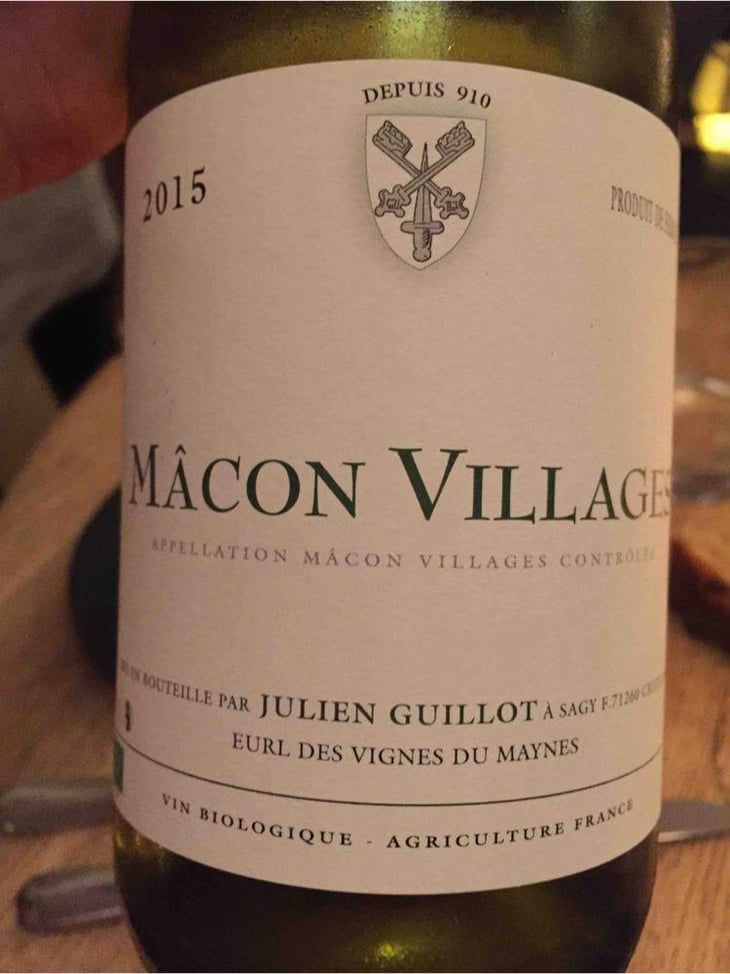 Mâcon Villages - Clos des Vignes du Maynes - Julien Guillot 