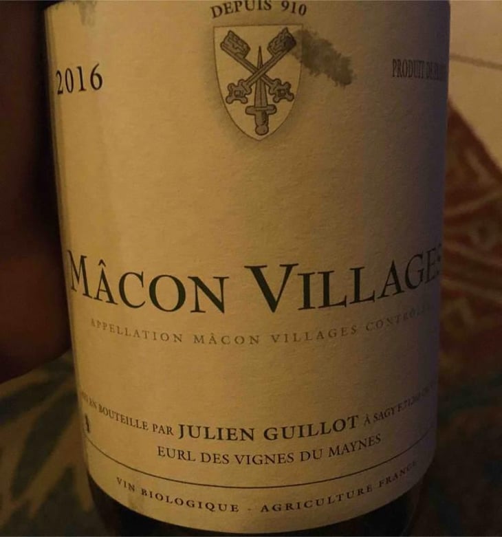 Mâcon Villages - Clos des Vignes du Maynes - Julien Guillot 