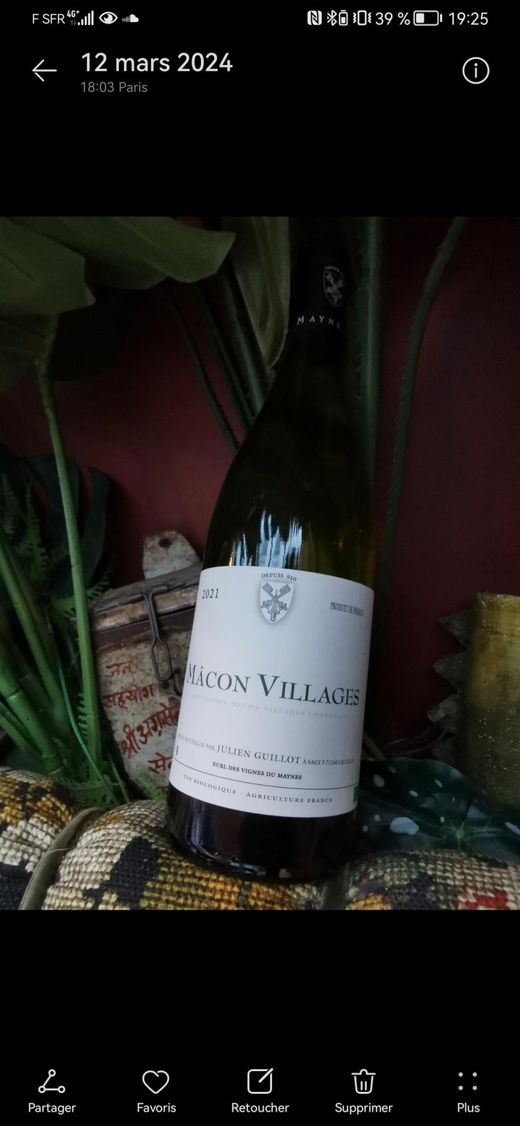 Mâcon Villages - Clos des Vignes du Maynes - Julien Guillot 