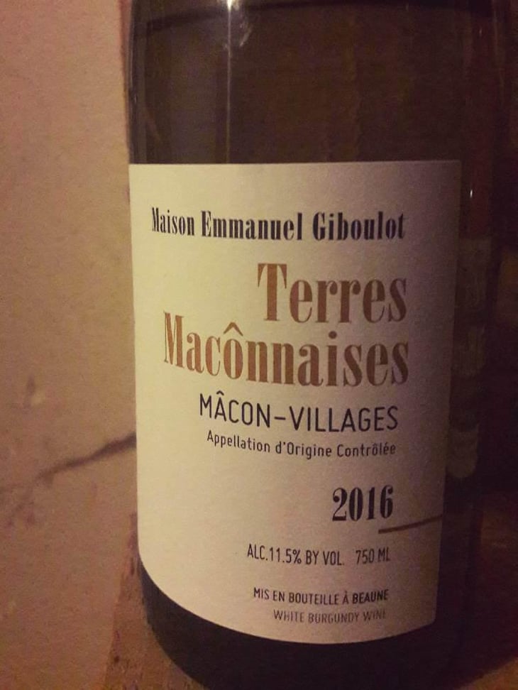 Mâcon-Villages "Terres Mâconnaises" - Domaine Emmanuel Giboulot - Emmanuel Giboulot 