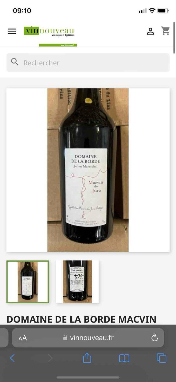 Macvin Du Jura "Cuvée Spéciale" 99 Mois - Domaine de la Borde - Julien Mareschal 