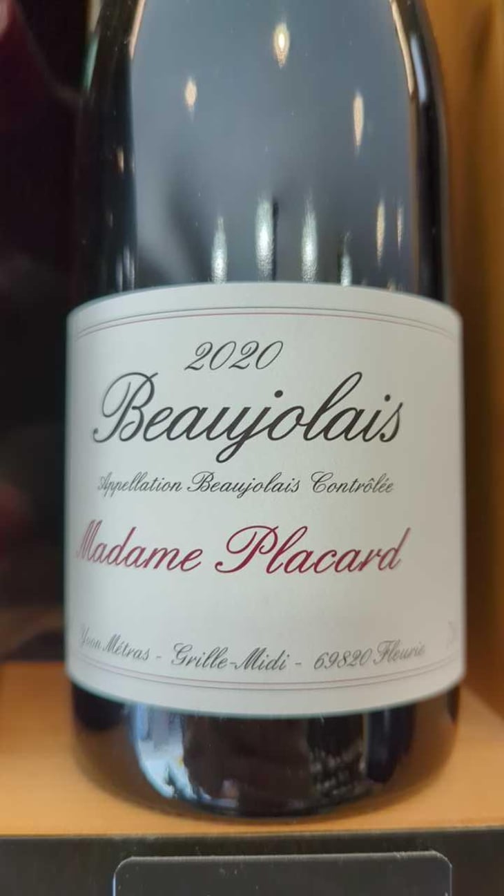 Madame Placard - Domaine Métras - Yvon Métras 
