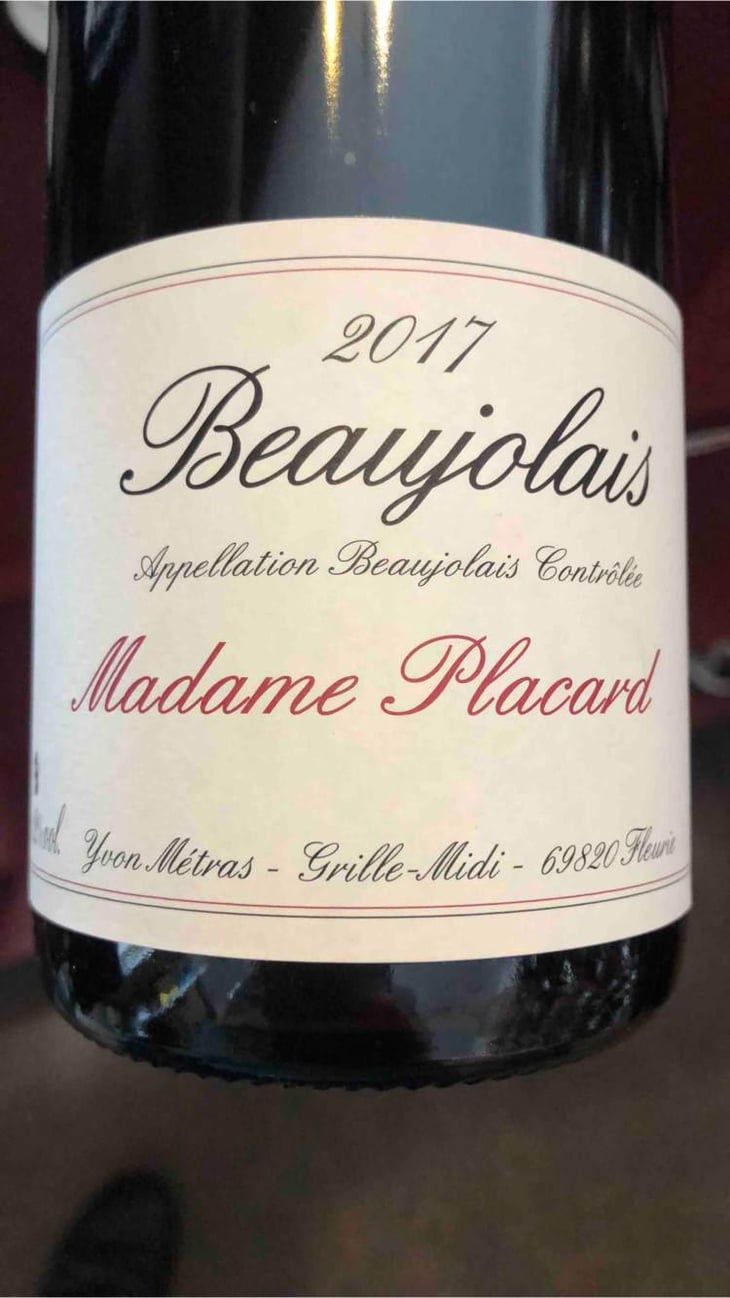 Madame Placard - Domaine Métras - Yvon Métras 