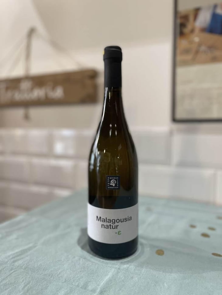 Malagousia Natur - Tetramythos Winery - Τετράμυθος - Panos Papayiannopoulos, Aristos Spanos, Eustatius Spanos 