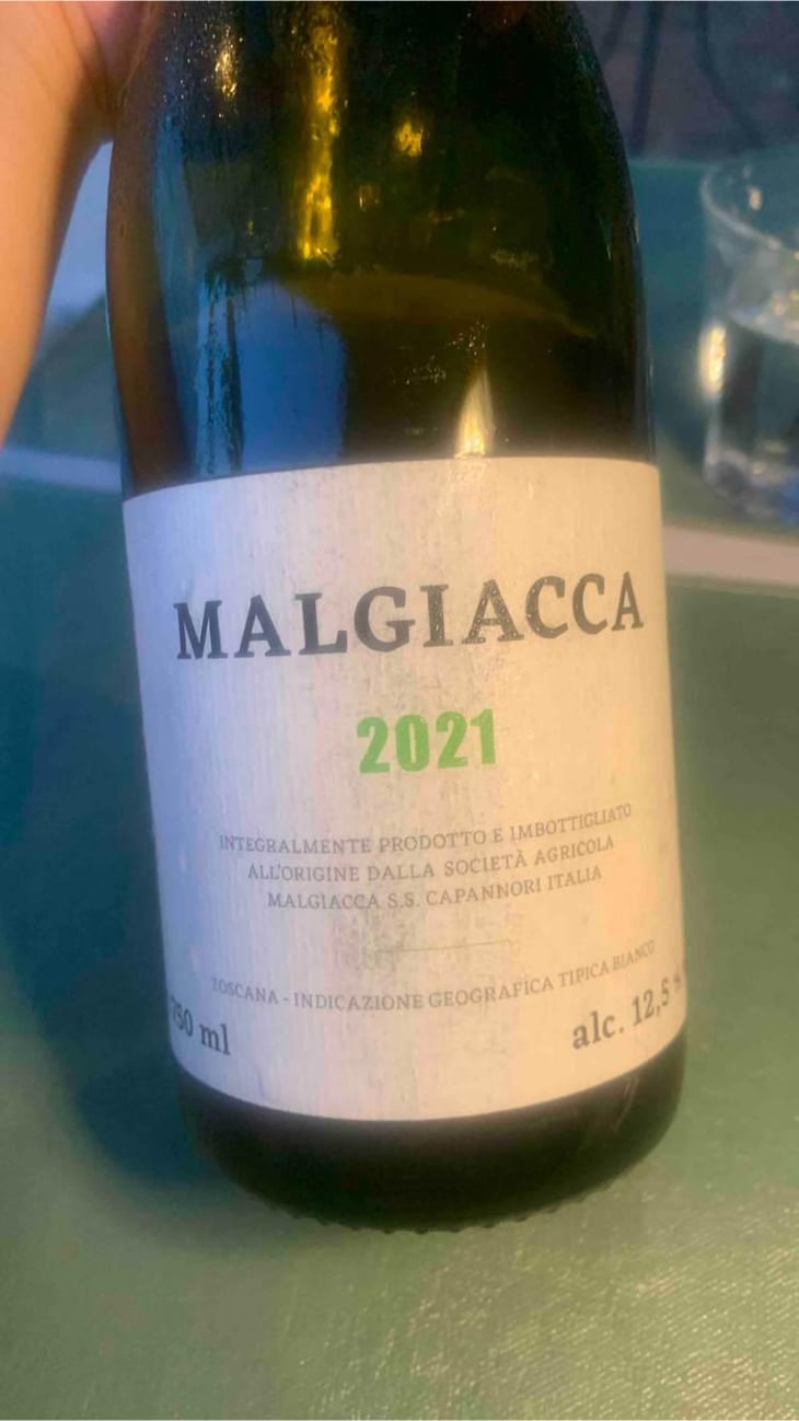 Malgiacca Bianco - Azienda Agricola Malgiacca - Saverio Petrilli, Lisandro Carmazzi, Luigi Fenoglio, Sarah Richards & Ettore Petrilli -2021