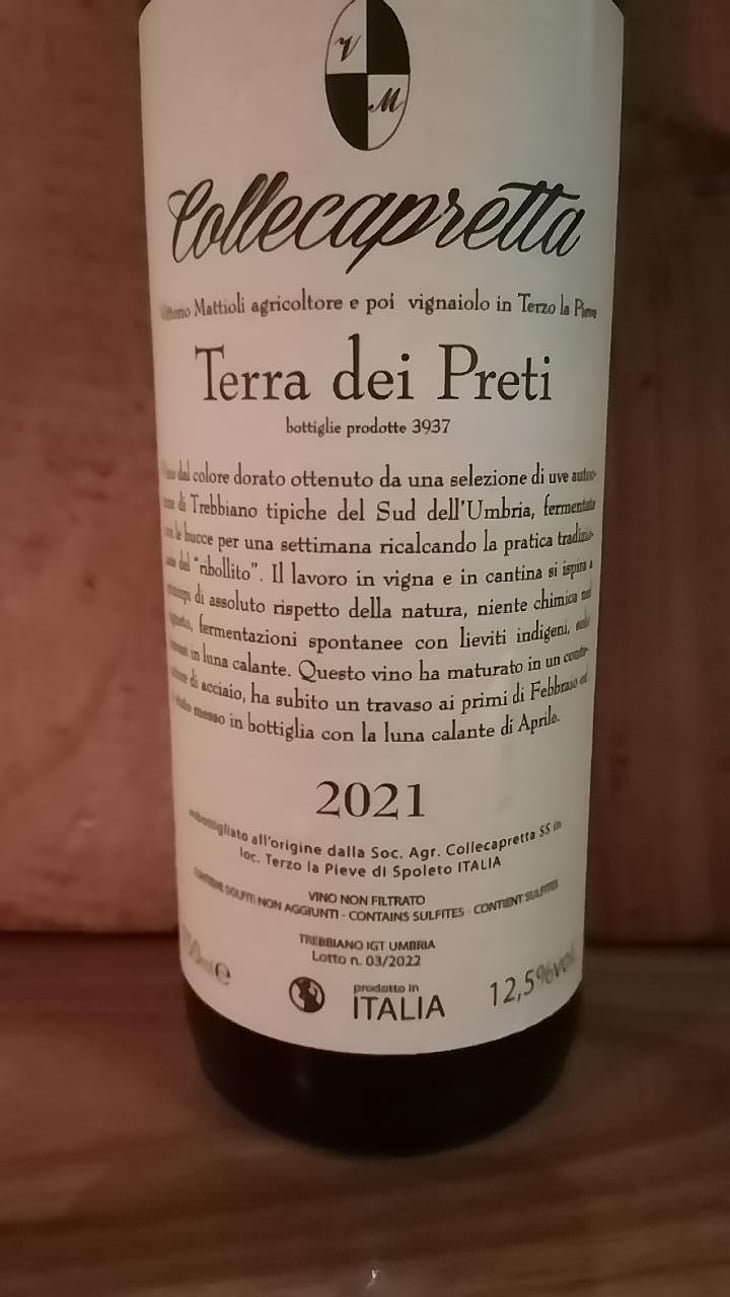 Malvasia Dello Scarparo - Collecapretta - Anna & Vittorio Mattioli 