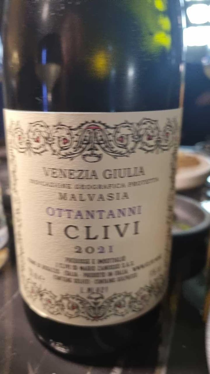 Malvasia "Ottantanni" - I Clivi - Ferdinando e Mario Zanusso -2021