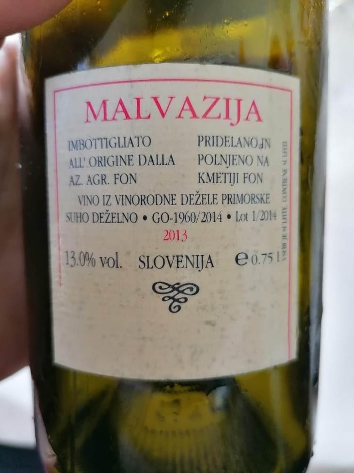 Malvazija - Vinogradi Fon - Marko Fon 