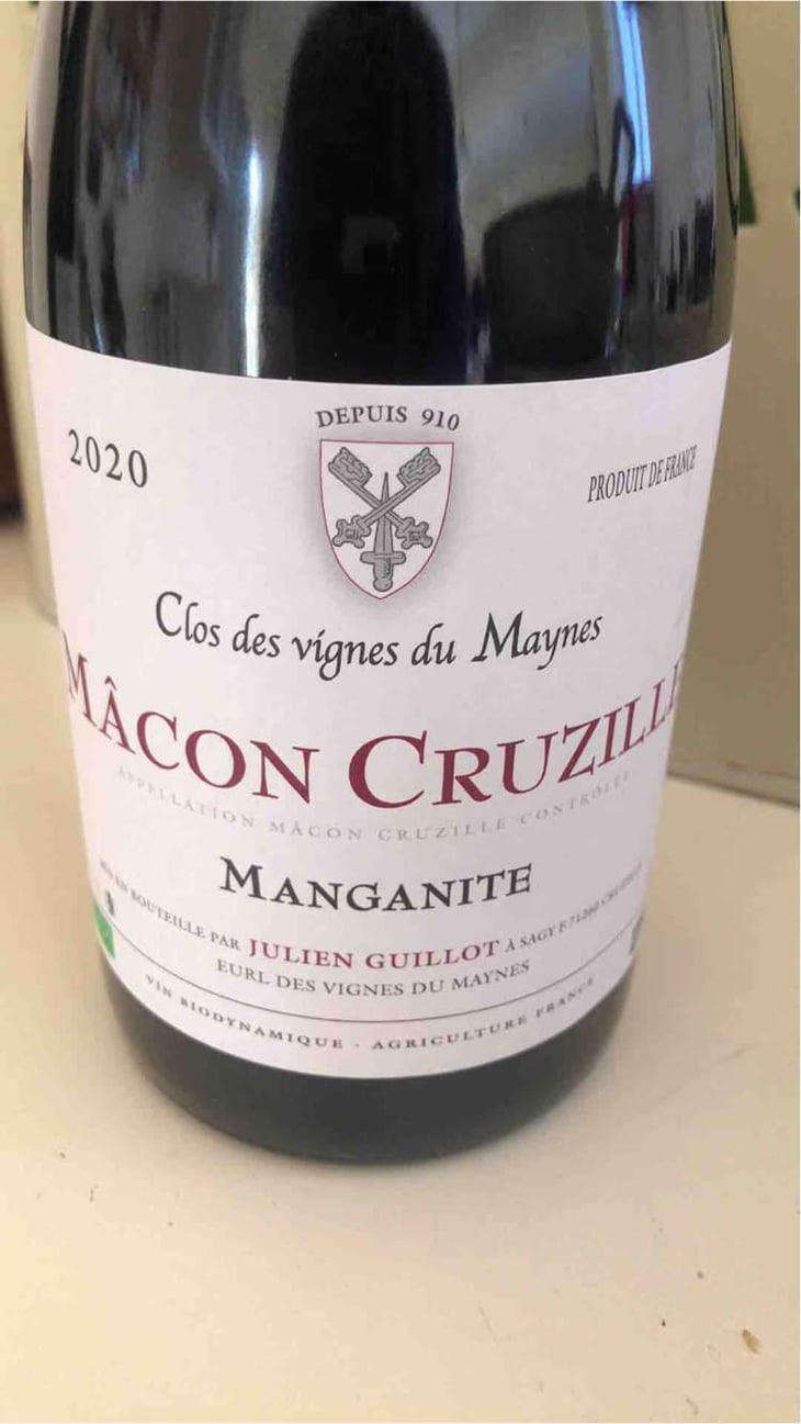 Manganite - Clos des Vignes du Maynes - Julien Guillot 