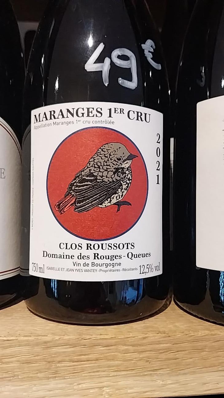 Maranges 1er Cru Clos Roussots - Domaine des Rouges-Queues - Isabelle & Jean-Yves Vantey 