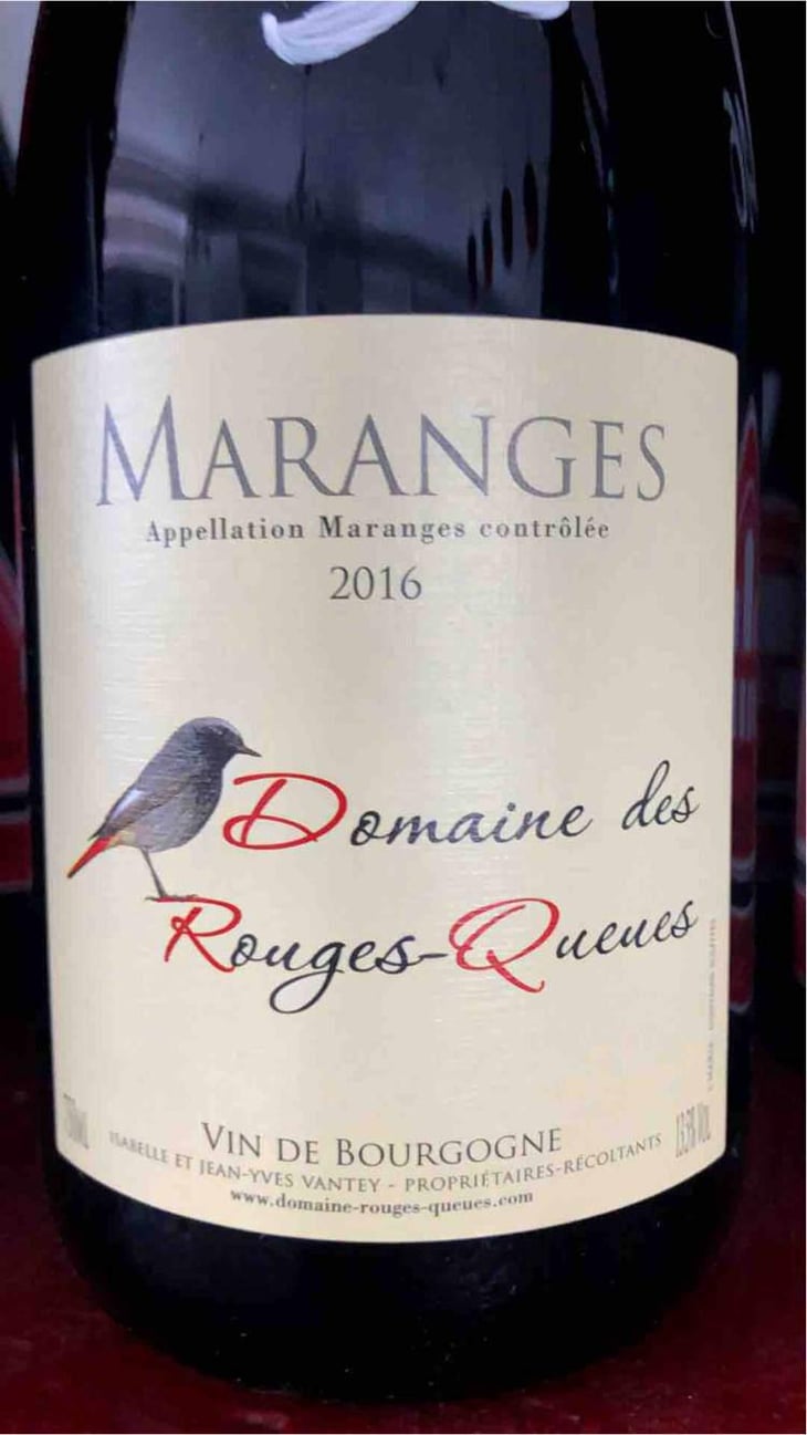 Maranges 2016 - Domaine des Rouges-Queues - Isabelle & Jean-Yves Vantey 