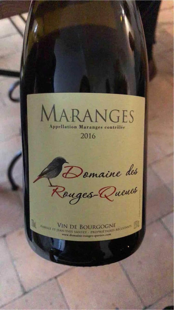 Maranges 2016 - Domaine des Rouges-Queues - Isabelle & Jean-Yves Vantey 