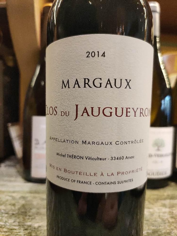 Margaux - Clos Du Jaugeyron - Michel Théron & Stéphanie Destruhaut 