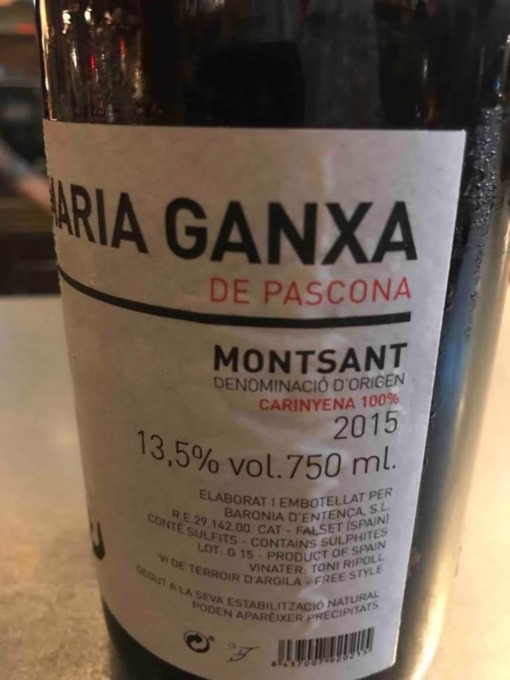 María Ganxa - Celler Pascona - Toni Ripoll 