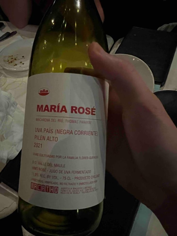 Maria Rosé - Agricola Macatho - Macarena Del Rio & Thomas Parayre 