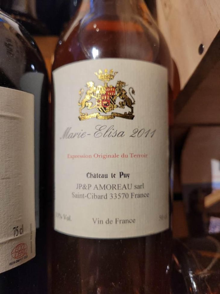Marie-Elisa - Château le Puy - Jean-Pierre & Pascal Amoreau 