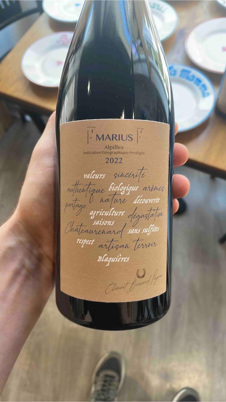Marius - Domaine Des Blaquières - Clément Bernard -2021