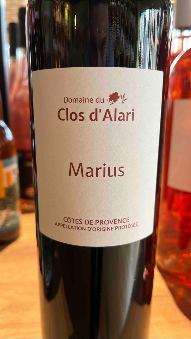 Marius 2016 - Domaine du Clos D’Alari - Nathalie Vancoillie-Vautrin -2016