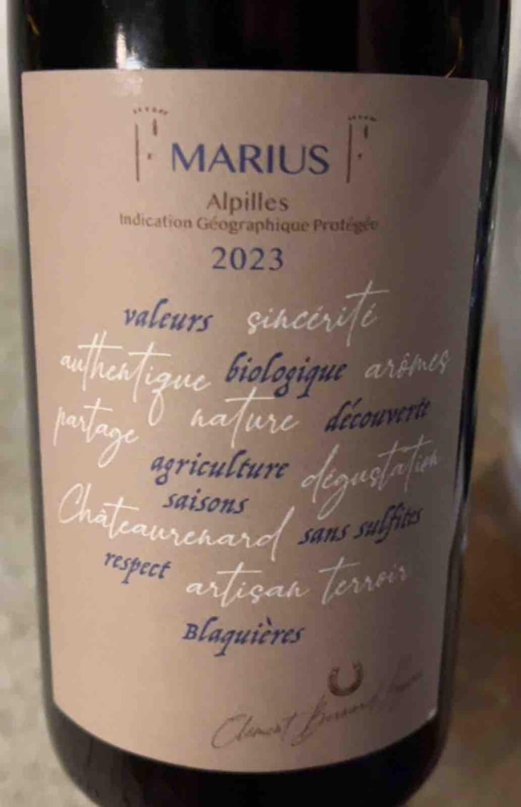 Marius - Domaine Des Blaquières - Clément Bernard -2021