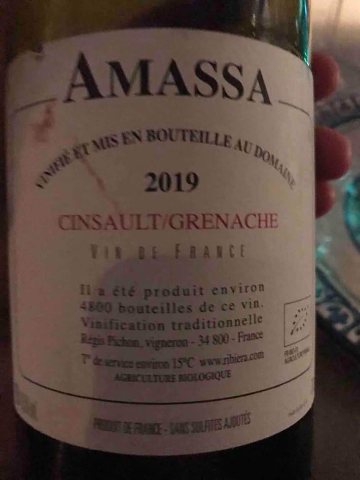 Amassa - Domaine Ribiera - Christine & Régis Pichon 