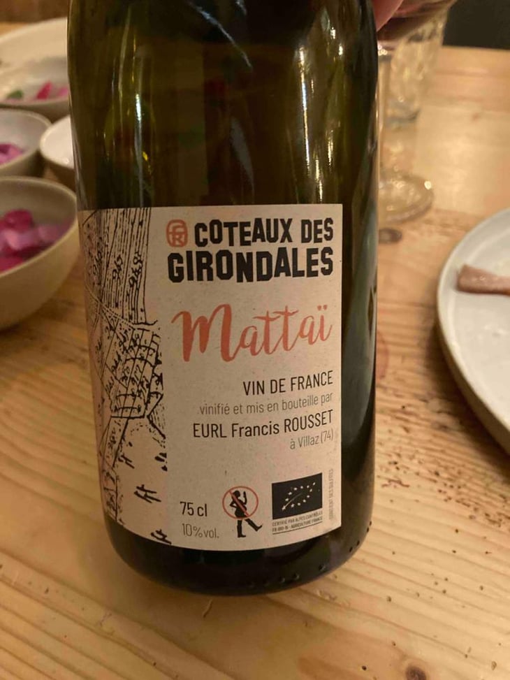 Mattaï - Coteaux des Girondales - Francis Rousset 