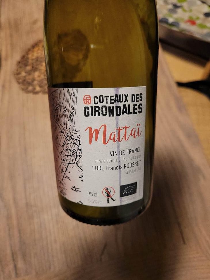 Mattaï - Coteaux des Girondales - Francis Rousset 