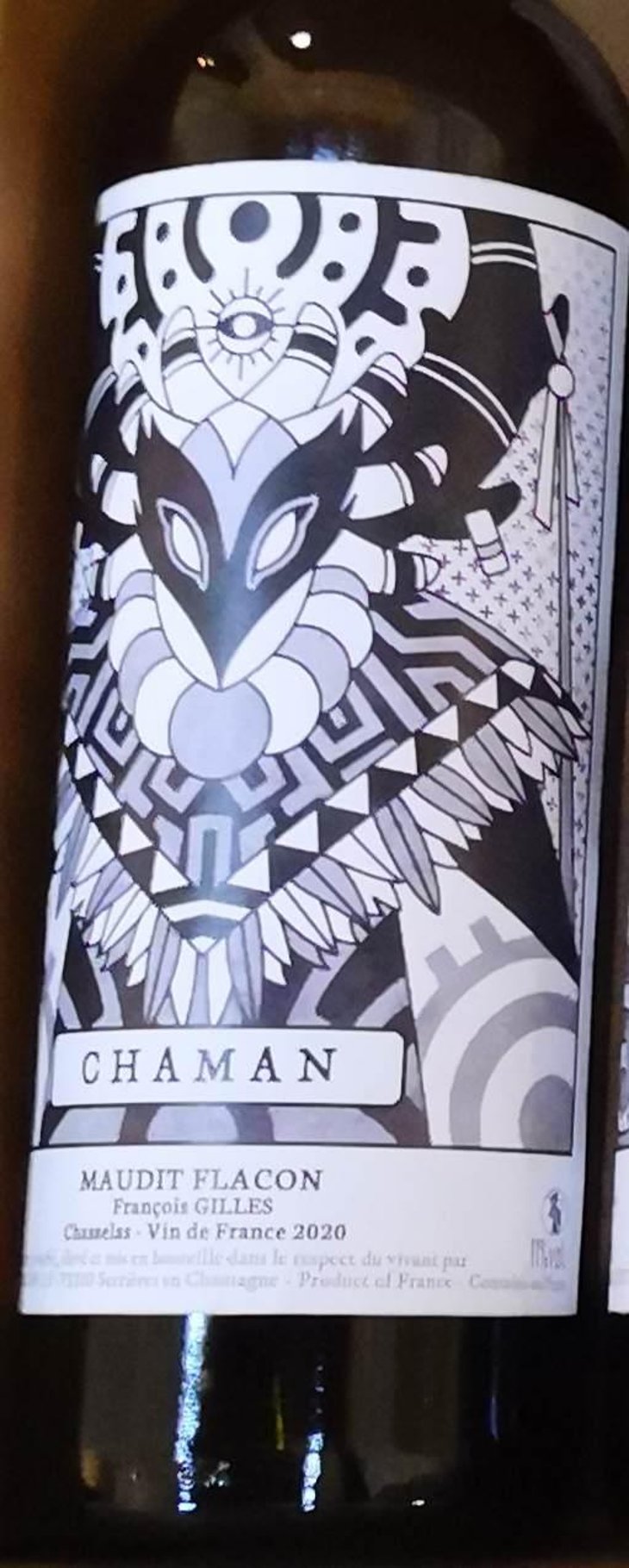 Maudit Flacon "Chaman" - Domaine des Fables - François Gilles 