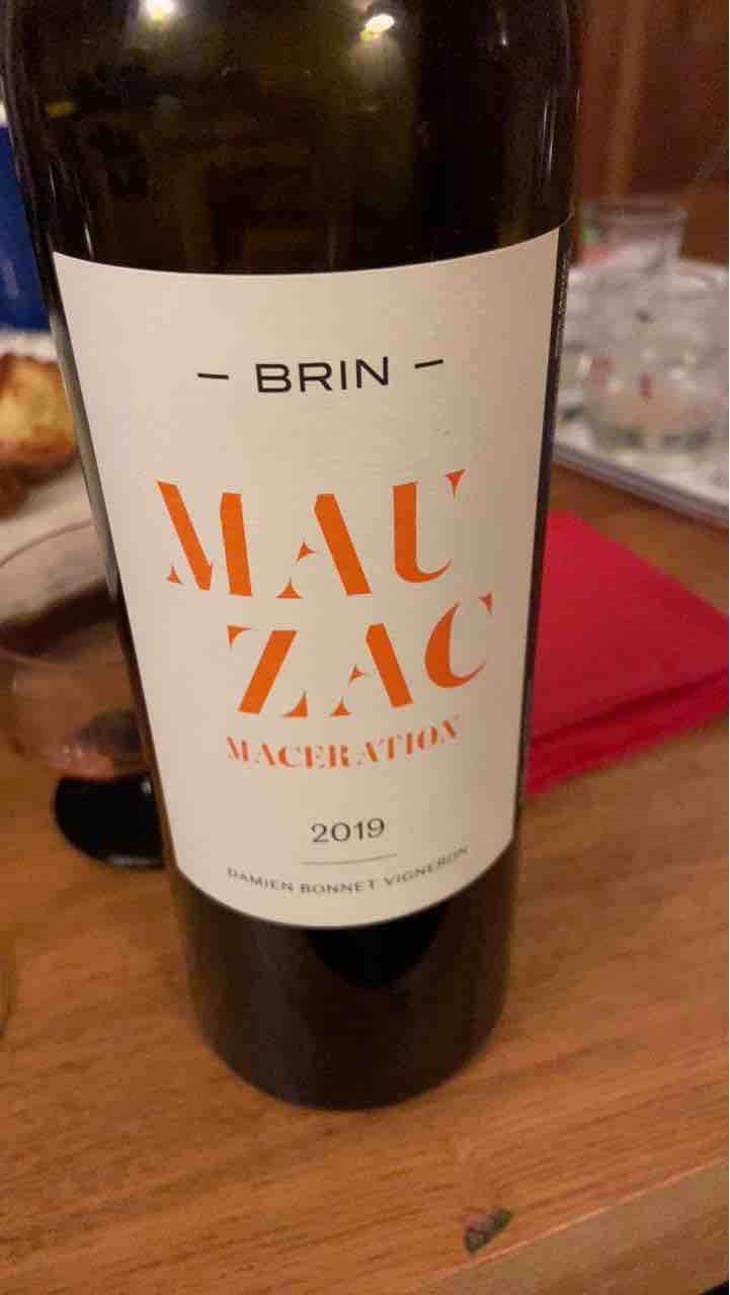 Mauzac Macération - Domaine de Brin - Damien Bonnet 