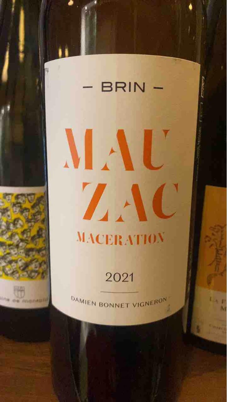 Mauzac Macération - Domaine de Brin - Damien Bonnet 