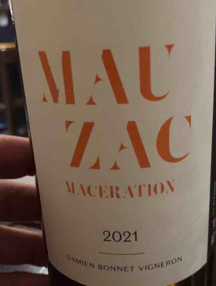 Mauzac Macération - Domaine de Brin - Damien Bonnet 