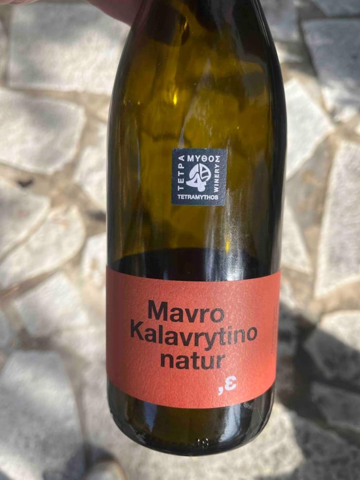 Mavro Kalavrytino Nature - Tetramythos Winery - Τετράμυθος - Panos Papayiannopoulos, Aristos Spanos, Eustatius Spanos 