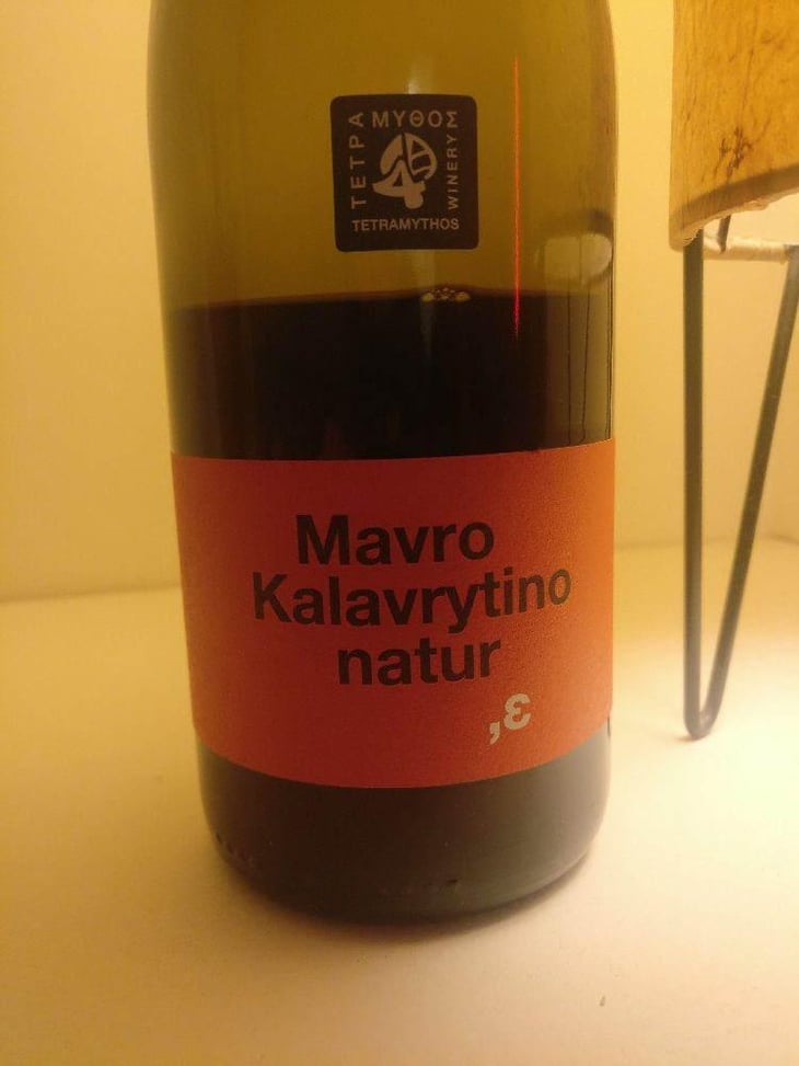 Mavro Kalavrytino Nature - Tetramythos Winery - Τετράμυθος - Panos Papayiannopoulos, Aristos Spanos, Eustatius Spanos 