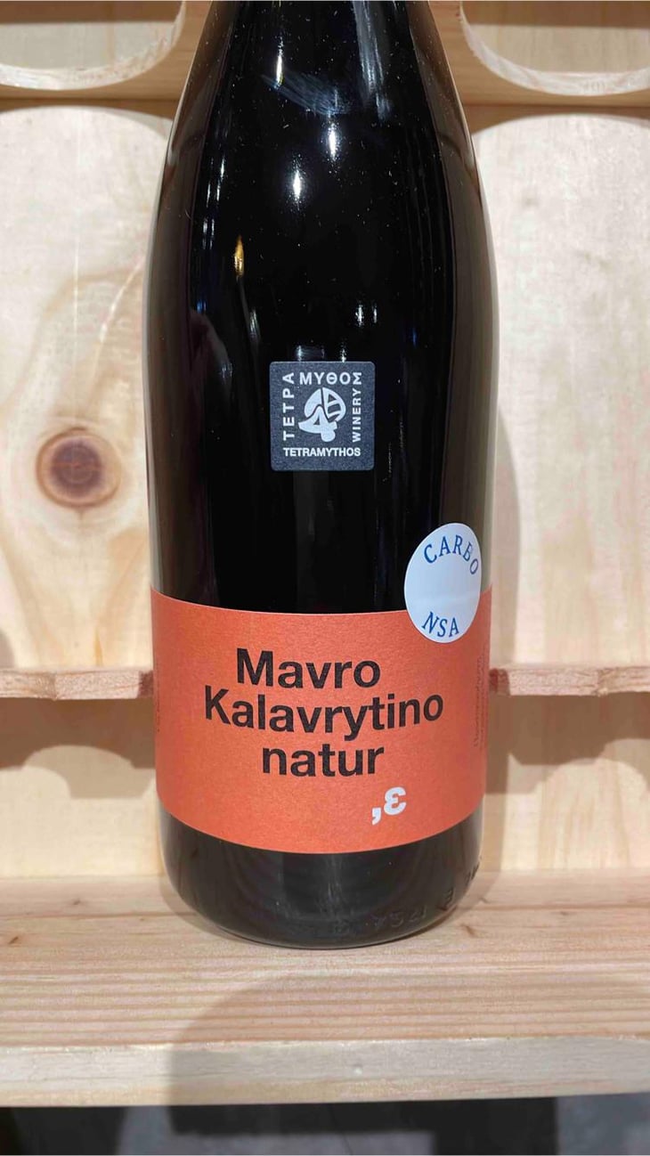 Mavro Kalavrytino Nature - Tetramythos Winery - Τετράμυθος - Panos Papayiannopoulos, Aristos Spanos, Eustatius Spanos 
