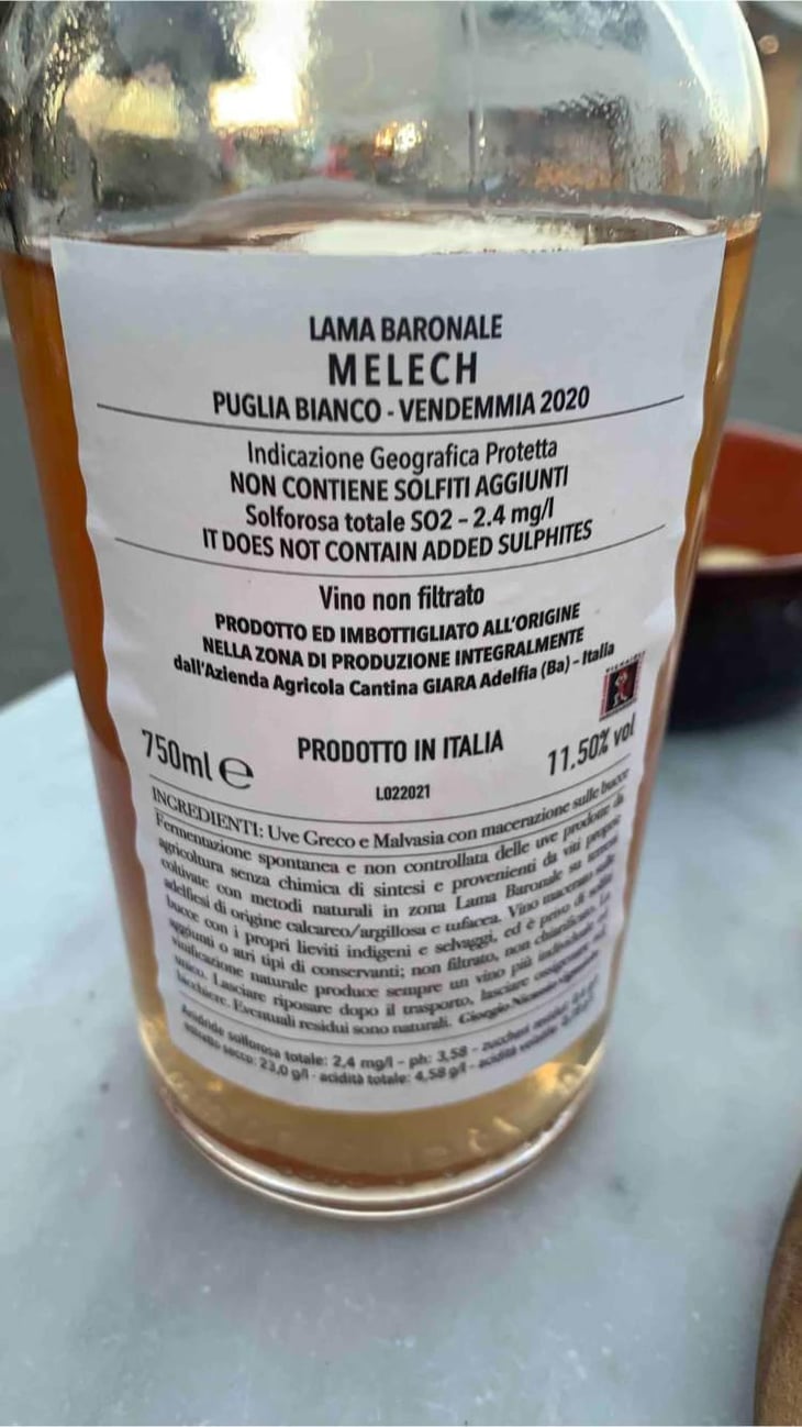 Melech - Azienda Agricola Cantina Giara - Giorgio Nicassio 