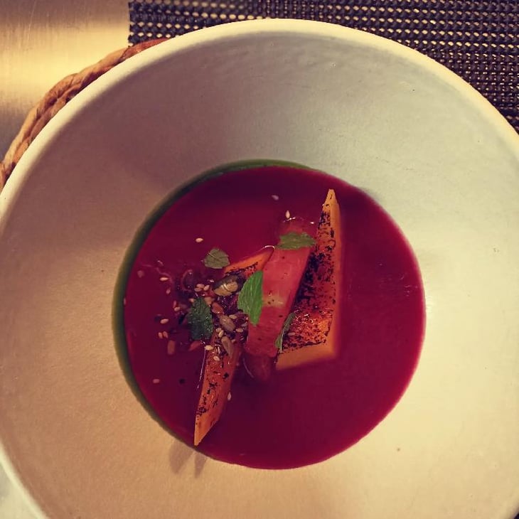 Melon Grillé/Pastèque-Hibiscus/Yaourt Épicé/Granola - Maison Cachee - 619559