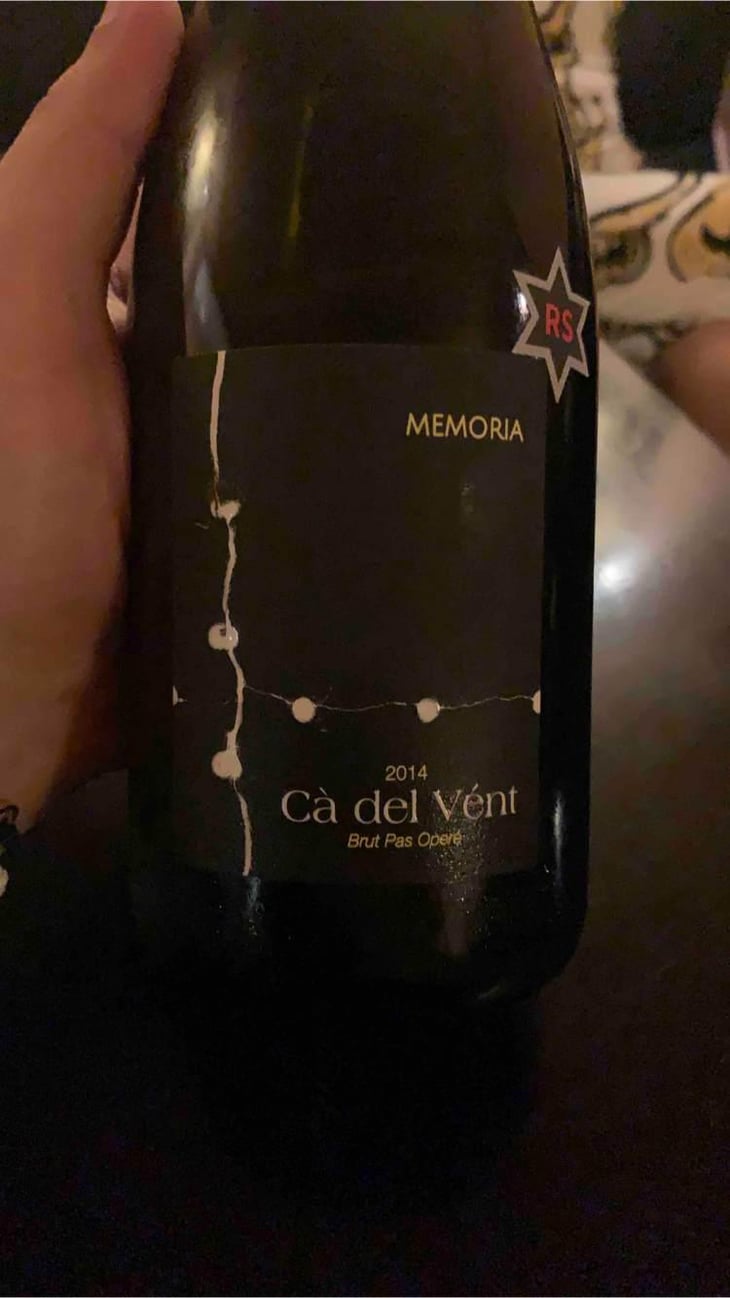 Memoria Rs (Brut Pas Operé) - Cà del Vént - Antonio Tornincasa & Flavio Faliva -2014