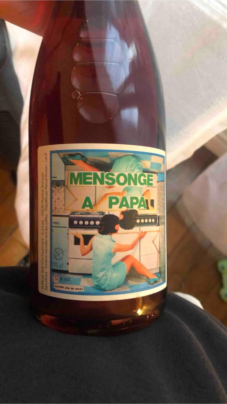 Mensonge À Papa - Belly Wine Experiment - Claire Sage & Aimé Duveau -2020