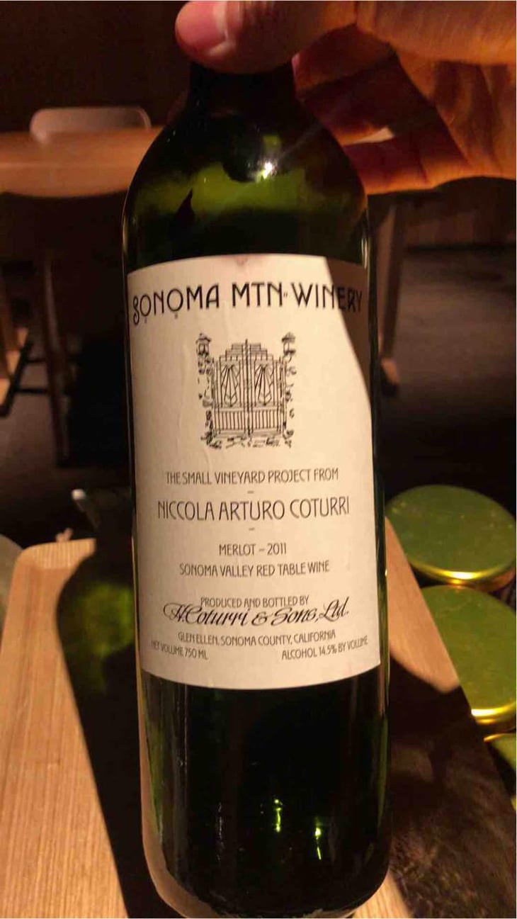 Merlot - Sonoma Mtn Winery - Nic Coturri & Dan Marioni 