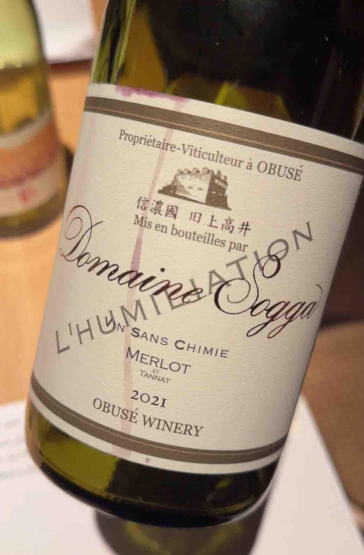 Merlot - Vin Sans Chimie - Domaine Sogga - Obusé Winery - Akihiko Soga 