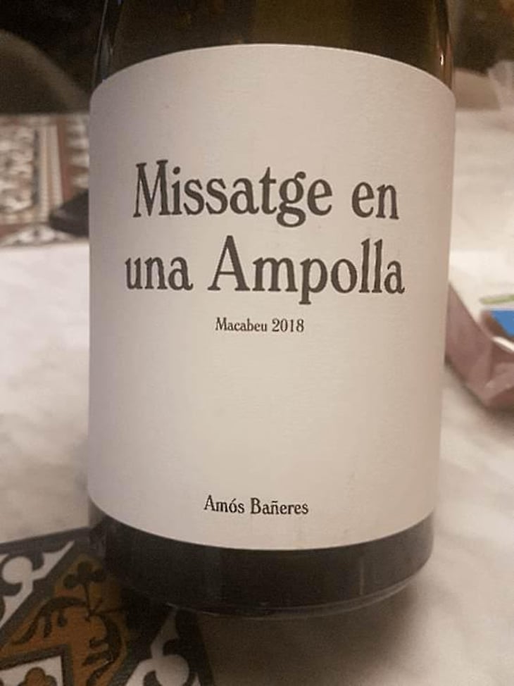Missatge en una Ampolla - Vinya Oculta - Amós Bañeres 
