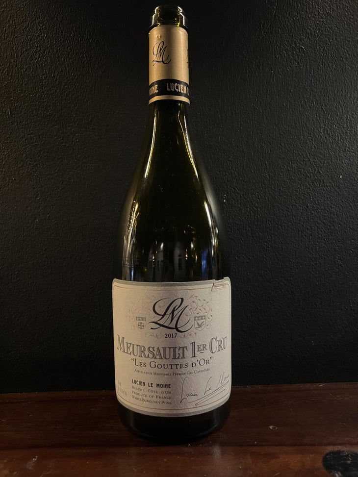 Meursault 1er Cru Les Gouttes D’Or - Clos Saouma / Lucien Lemoine - Rotem & Mounir Saouma -2017