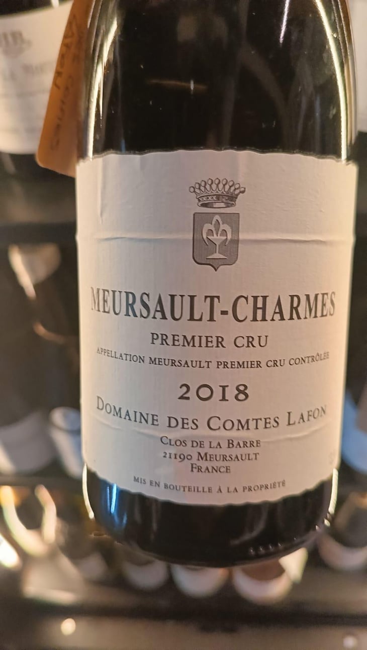 meursault-charmes - Domaine Héritiers du Comte Lafon - Famille Lafon -2018