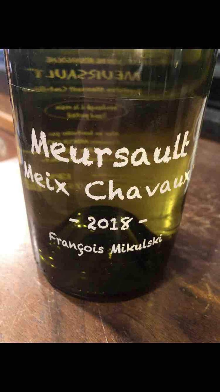 Meursault Meix Chavaux - Domaine Mikulski - Marie-Pierre et François Mikulski 