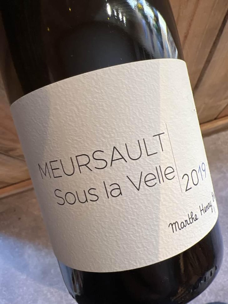 Meursault Sous La Velle - Marthe Henry Boillot - Marthe Henry Boillot -2019