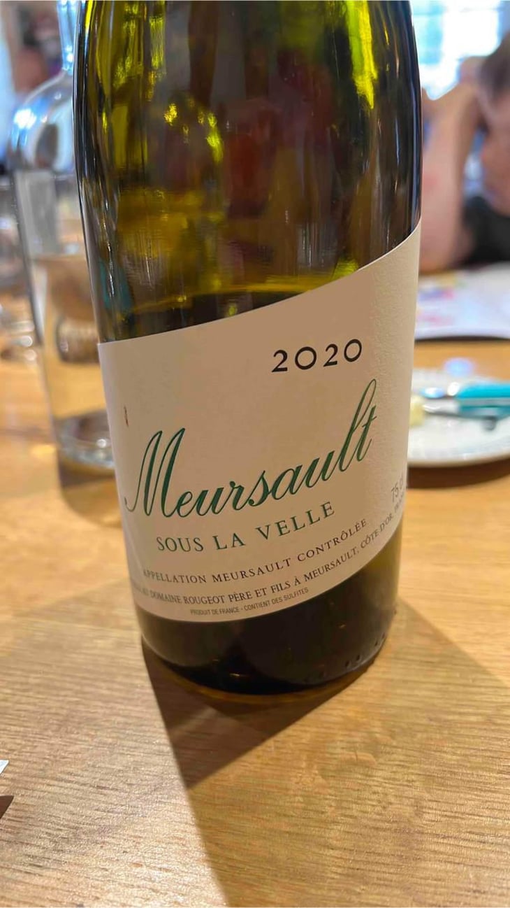 Meursault Sous La Velle - Domaine Rougeot Père et Fils - Pierre-Henri & Marc Rougeot -2020