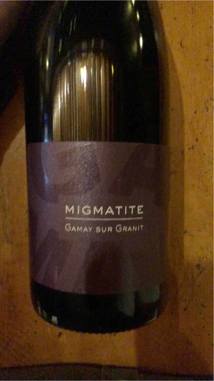 Migmatite - Vins de la Madone - Gilles Bonnefoy 