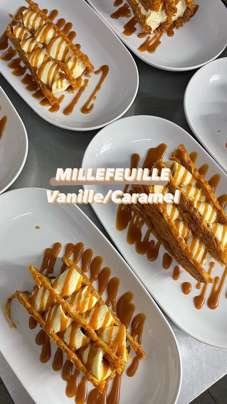 Millefeuille À La Vanille De Madagascar Et Caramel Lacté - Bistrot l’Esquirou - 798926