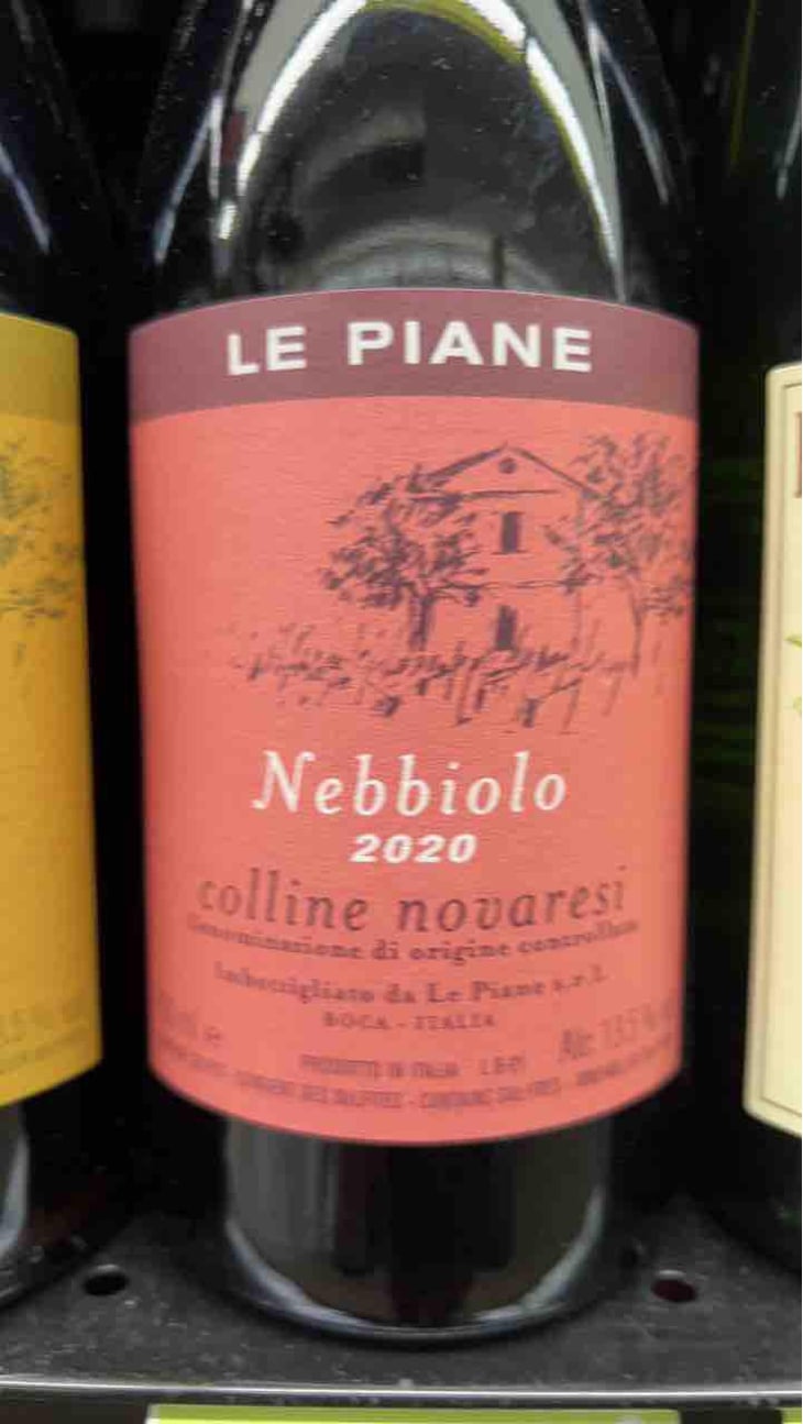 Nebbiolo Colline Novaresi - Le Piane - Christoph Künzli -2019